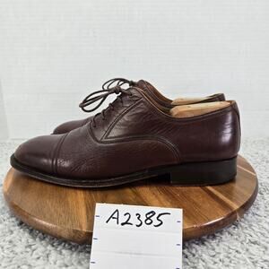 Magnanni Mens 9 Blanco Aldomar SL Brown Office Casual Cap Toe Oxford Dress Shoe